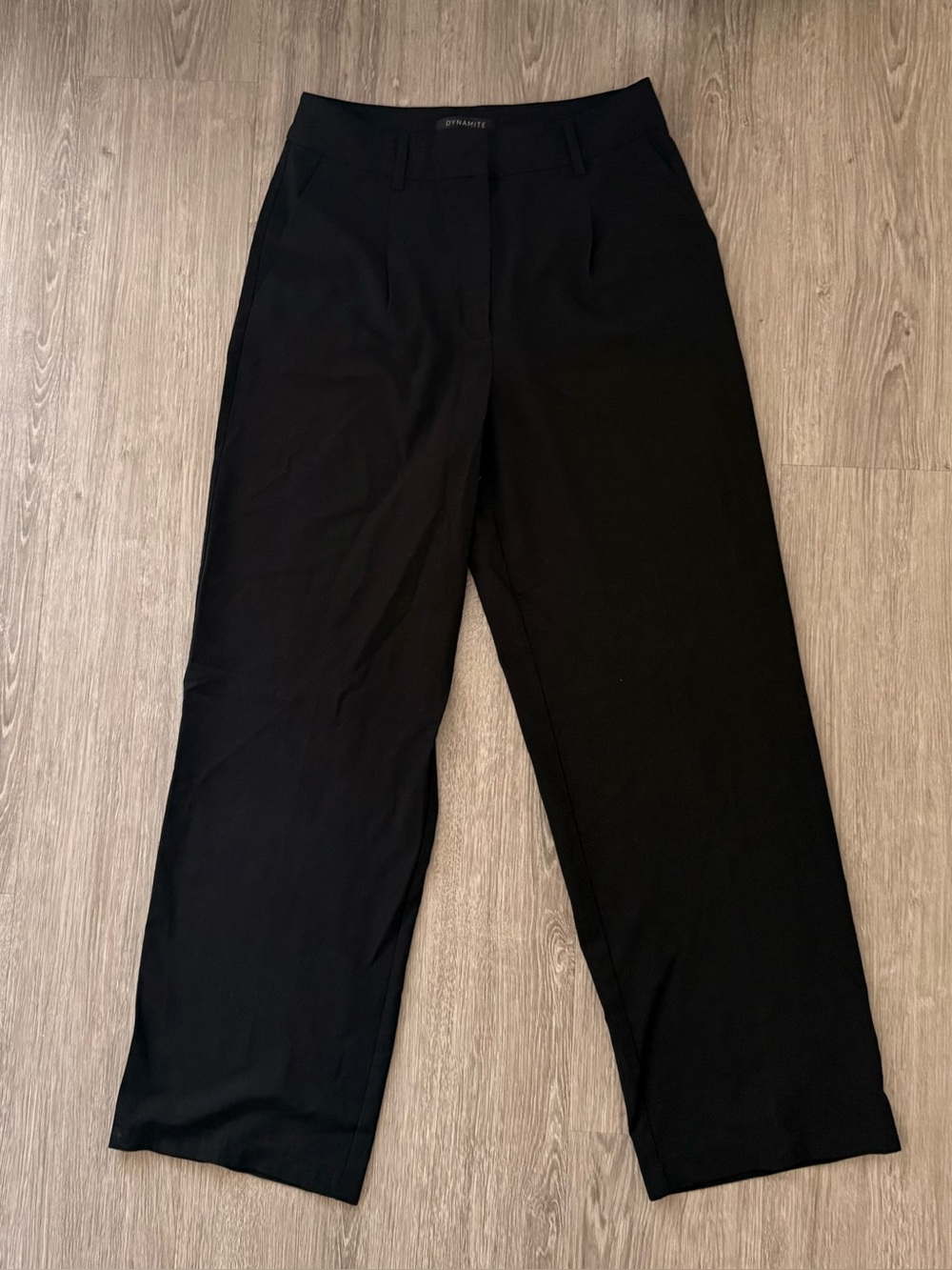 DYNAMITE Classic Black Straight-Leg Dress Pants - Picture 3 of 5